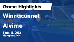 Winnacunnet  vs Alvirne  Game Highlights - Sept. 15, 2022
