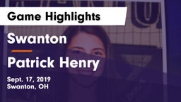 Swanton  vs Patrick Henry Game Highlights - Sept. 17, 2019
