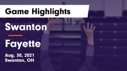 Swanton  vs Fayette Game Highlights - Aug. 30, 2021