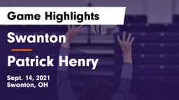 Swanton  vs Patrick Henry  Game Highlights - Sept. 14, 2021