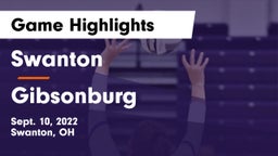 Swanton  vs Gibsonburg  Game Highlights - Sept. 10, 2022