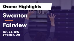 Swanton  vs Fairview  Game Highlights - Oct. 24, 2022