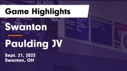 Swanton  vs Paulding JV Game Highlights - Sept. 21, 2023