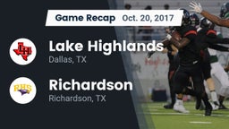 Recap: Lake Highlands  vs. Richardson  2017
