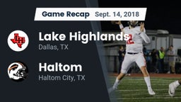 Recap: Lake Highlands  vs. Haltom  2018
