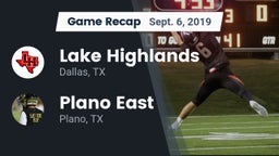 Recap: Lake Highlands  vs. Plano East  2019
