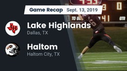 Recap: Lake Highlands  vs. Haltom  2019