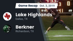 Recap: Lake Highlands  vs. Berkner  2019