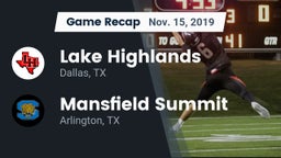 Recap: Lake Highlands  vs. Mansfield Summit  2019