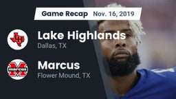 Recap: Lake Highlands  vs. Marcus  2019