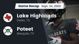 Recap: Lake Highlands  vs. Poteet  2020