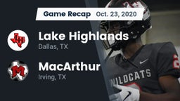 Recap: Lake Highlands  vs. MacArthur  2020