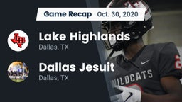 Recap: Lake Highlands  vs. Dallas Jesuit  2020