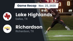 Recap: Lake Highlands  vs. Richardson  2020