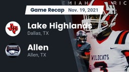 Recap: Lake Highlands  vs. Allen  2021