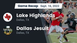 Recap: Lake Highlands  vs. Dallas Jesuit  2022