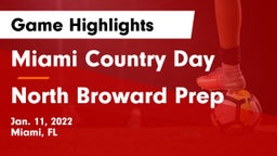 Miami Country Day  vs North Broward Prep  Game Highlights - Jan. 11, 2022