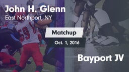 Matchup: John H. Glenn vs. Bayport JV 2016