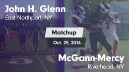 Matchup: John H. Glenn vs. McGann-Mercy  2016