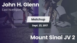 Matchup: John H. Glenn vs. Mount Sinai JV 2 2017