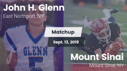 Matchup: John H. Glenn vs. Mount Sinai  2019