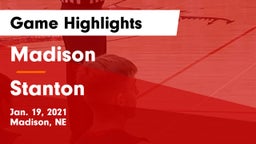 Madison  vs Stanton  Game Highlights - Jan. 19, 2021