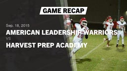 Recap: American Leadership Warriors vs. Harvest Prep Academy  2015