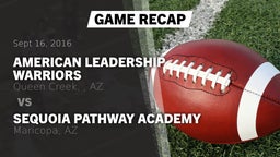 Recap: American Leadership Warriors vs. Sequoia Pathway Academy 2016