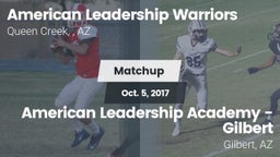 Matchup: American Leadership  vs. American Leadership Academy - Gilbert  2017