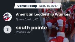Recap: American Leadership Warriors vs. south pointe   2017