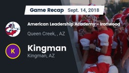 Recap: American Leadership Academy - Ironwood vs. Kingman  2018