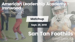 Matchup: American Leadership  vs. San Tan Foothills  2018