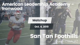 Matchup: American Leadership  vs. San Tan Foothills  2019