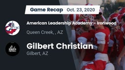 Recap: American Leadership Academy - Ironwood vs. Gilbert Christian  2020