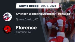 Recap: American Leadership Academy - Ironwood vs. Florence  2021