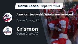 Recap: American Leadership Academy - Ironwood vs. Crismon  2023