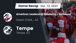 Recap: American Leadership Academy - Ironwood vs. Tempe  2023