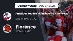 Recap: American Leadership Academy - Ironwood vs. Florence  2023