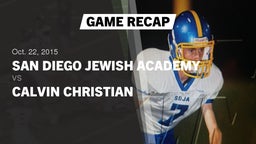 Recap: San Diego Jewish Academy  vs. Calvin Christian  2015