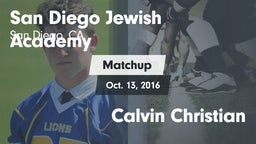 Matchup: San Diego Jewish Aca vs. Calvin Christian 2016