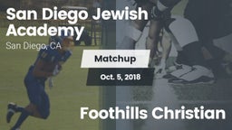 Matchup: San Diego Jewish Aca vs. Foothills Christian 2018