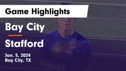 Bay City  vs Stafford  Game Highlights - Jan. 5, 2024