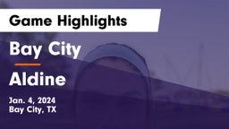 Bay City  vs Aldine  Game Highlights - Jan. 4, 2024