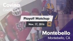 Matchup: Covina  vs. Montebello  2016