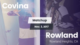 Matchup: Covina  vs. Rowland  2017
