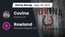 Recap: Covina  vs. Rowland  2018