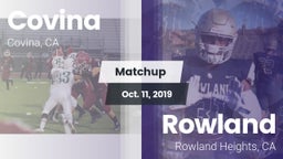 Matchup: Covina  vs. Rowland  2019