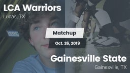Matchup: LCA Warriors vs. Gainesville State  2019