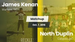 Matchup: Kenan  vs. North Duplin  2016