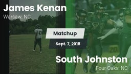 Matchup: Kenan  vs. South Johnston  2018